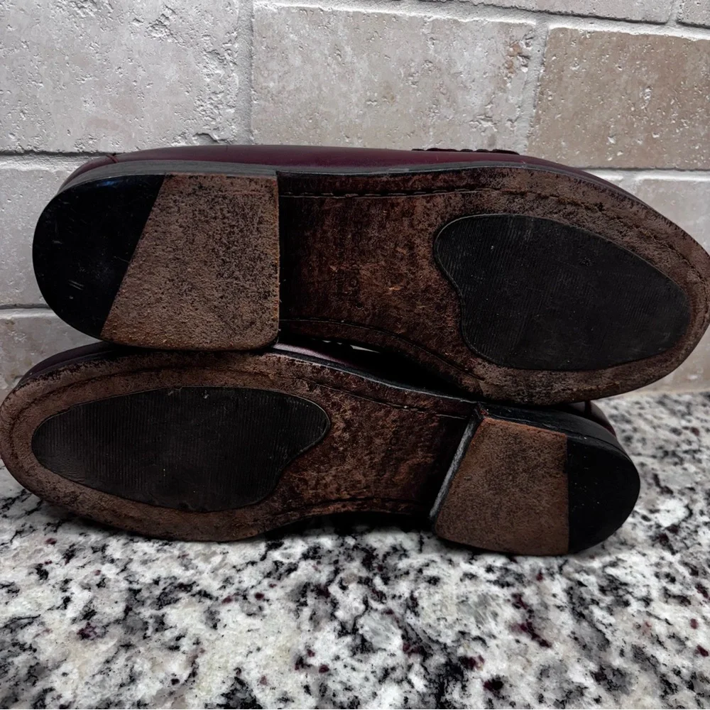 Men's Burgundy‎ Loafers with Tassels